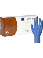 ABENA Blauwe nitril handschoenen met lange manchet  Abena Excellent 300 mm 6 gram (10x100)