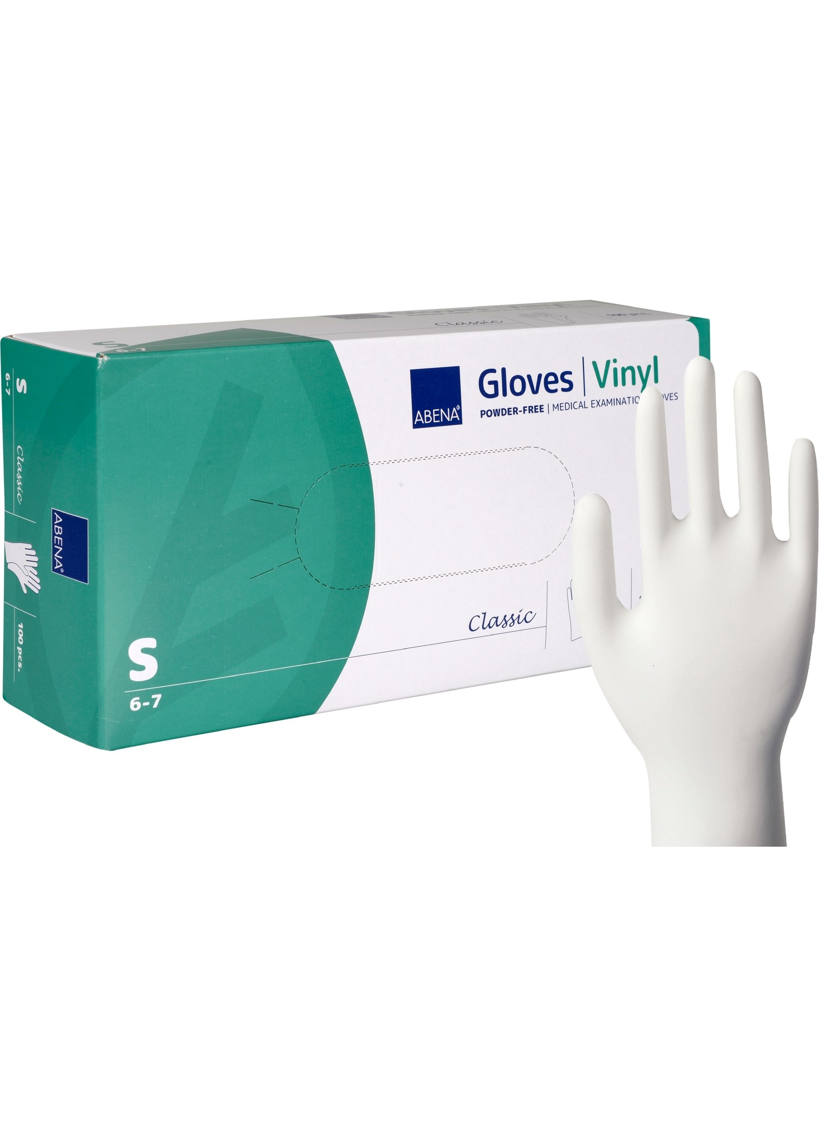 ABENA AUSVERKAUF: Vinylhandschuhe puderfrei transparent Classic (10x100)