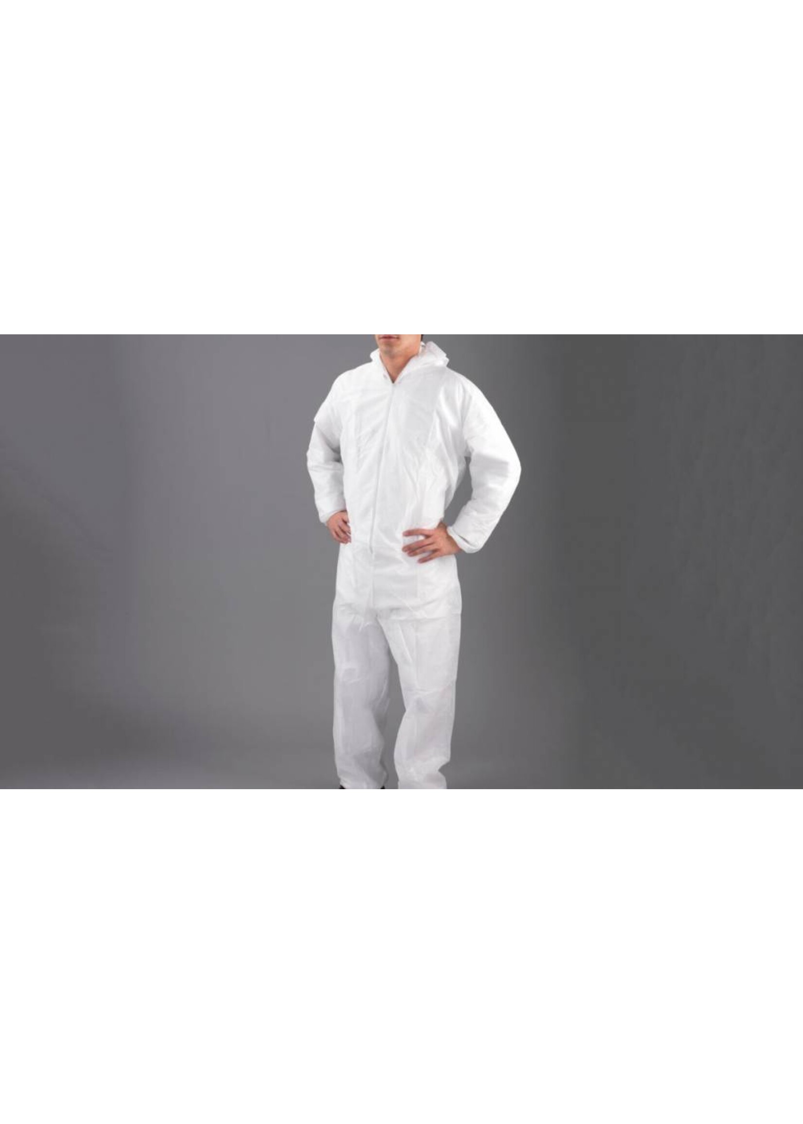 PH Polyco Healthline DESTOCKAGE: Combinaison jetable poly-propylene non-tissé blanc SHIELD DC03 (1x50)