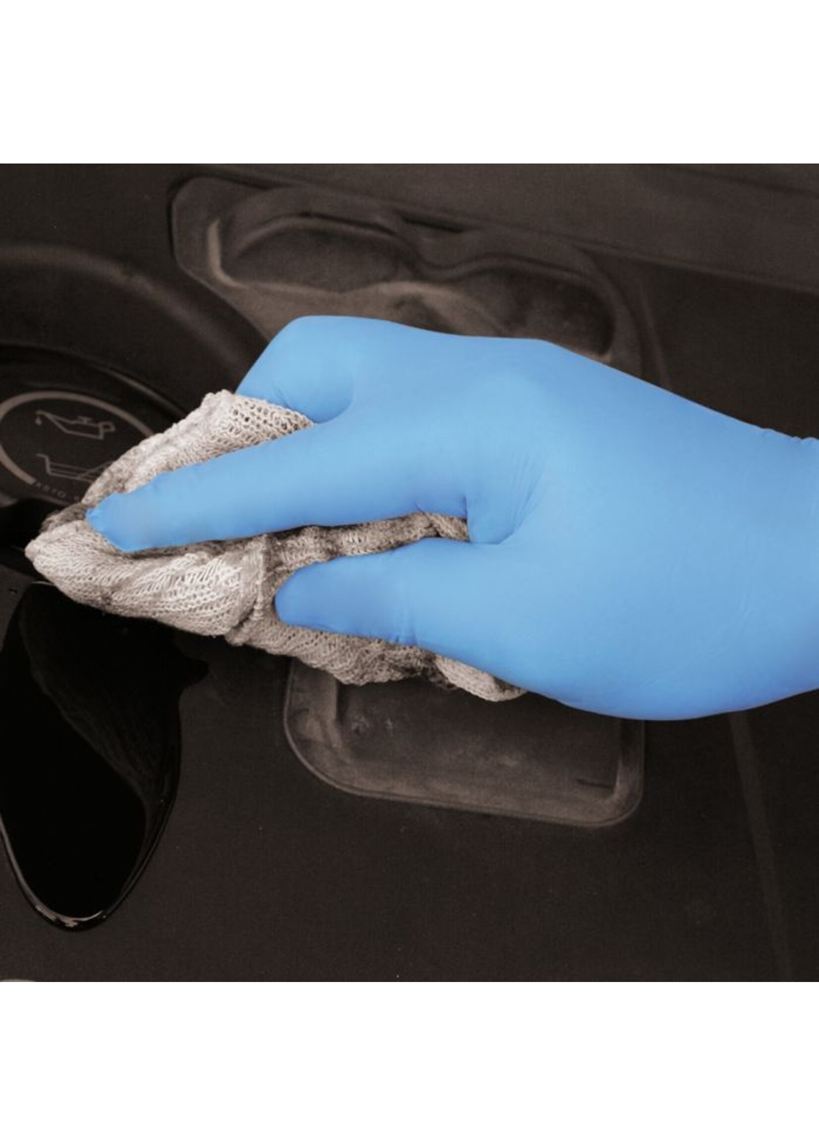 PH Polyco Healthline Gants nitrile bleu non-poudré 3,5 grammes Polyco SHIELD GD19 (10x100)