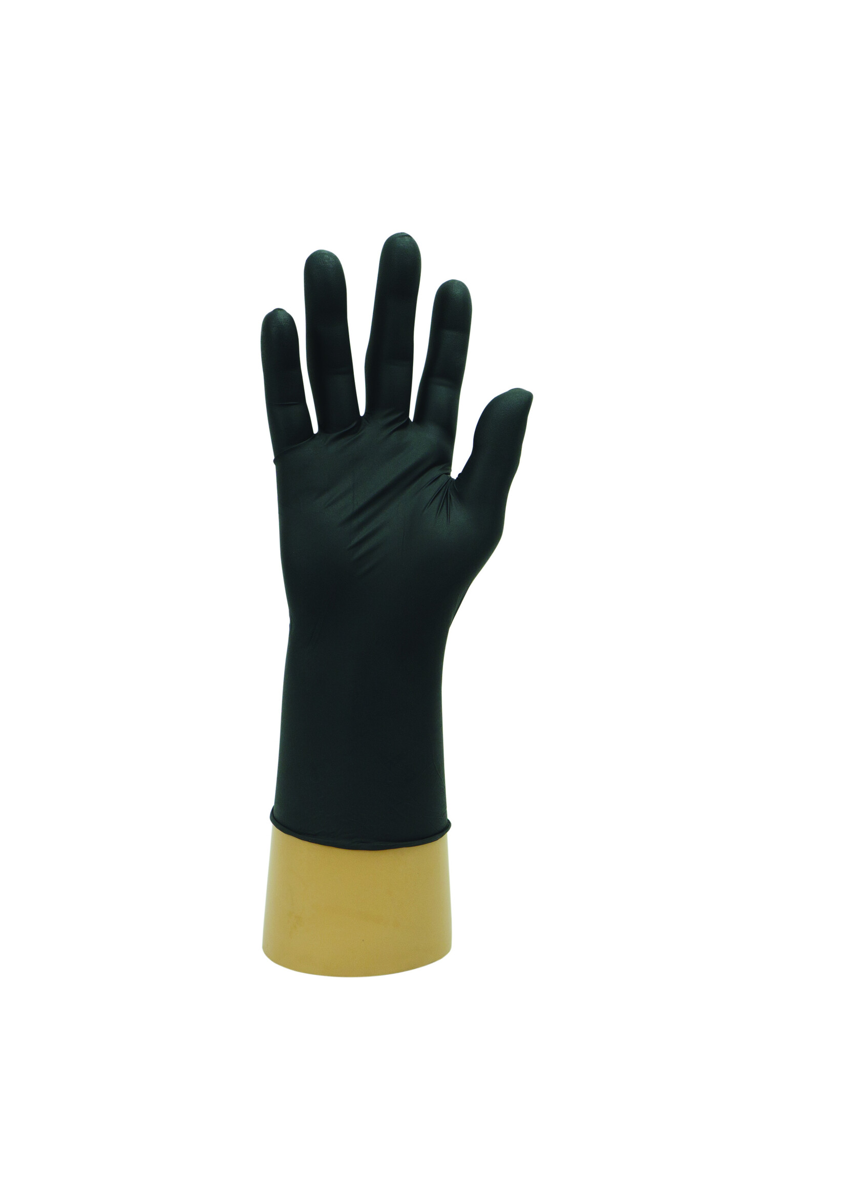 Bodyguards® Zwarte nitril handschoenen poedervrij extra dik  5,5 grams PH Bodyguards® GL896 (10x100)
