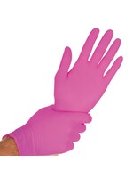Franz Mensch Nitril Handschuhe MAGENTA Hygostar Safe Light 3,8 Gramm (10x100)