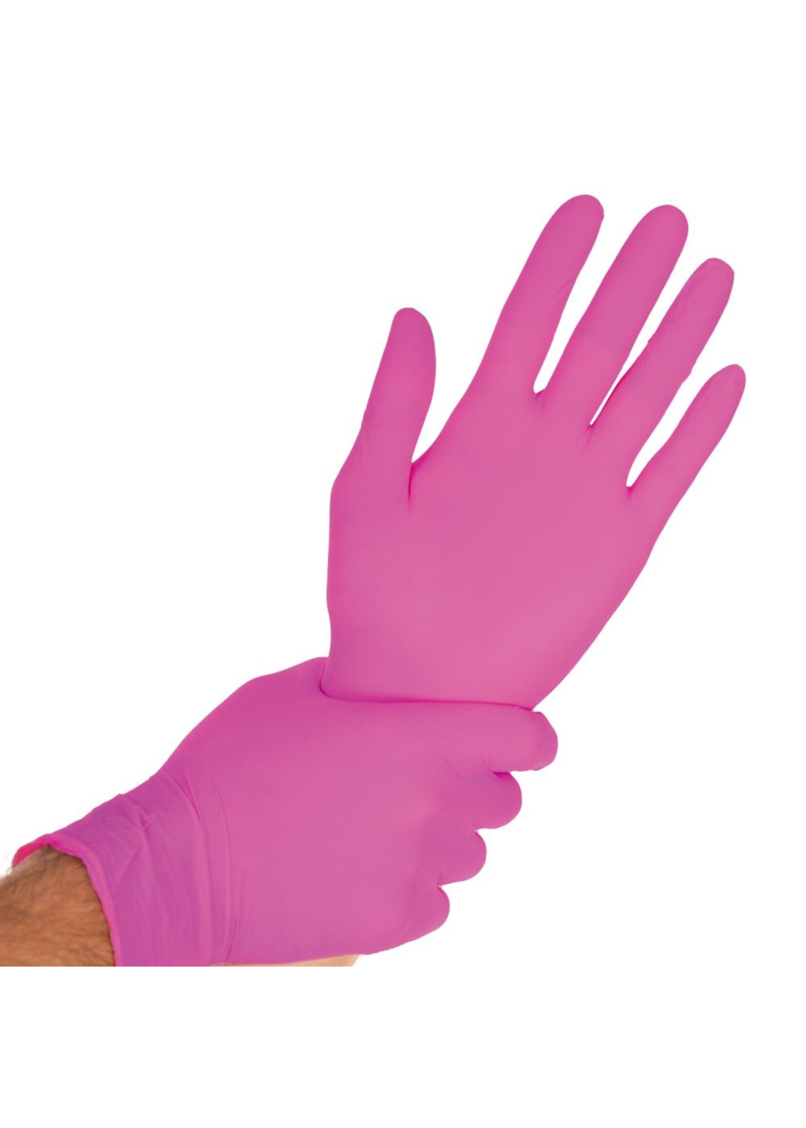Franz Mensch MAGENTA Nitrilhandschuhe puderfrei Franz-Mensch Hygostar Safe Light 3,8 Gramm (10x100)