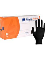 ABENA Schwarze Nitril Handschuhe Abena Classic Sensitive 3,5 Gramm (20x100) # VORTEILSPACK 2000 Stück