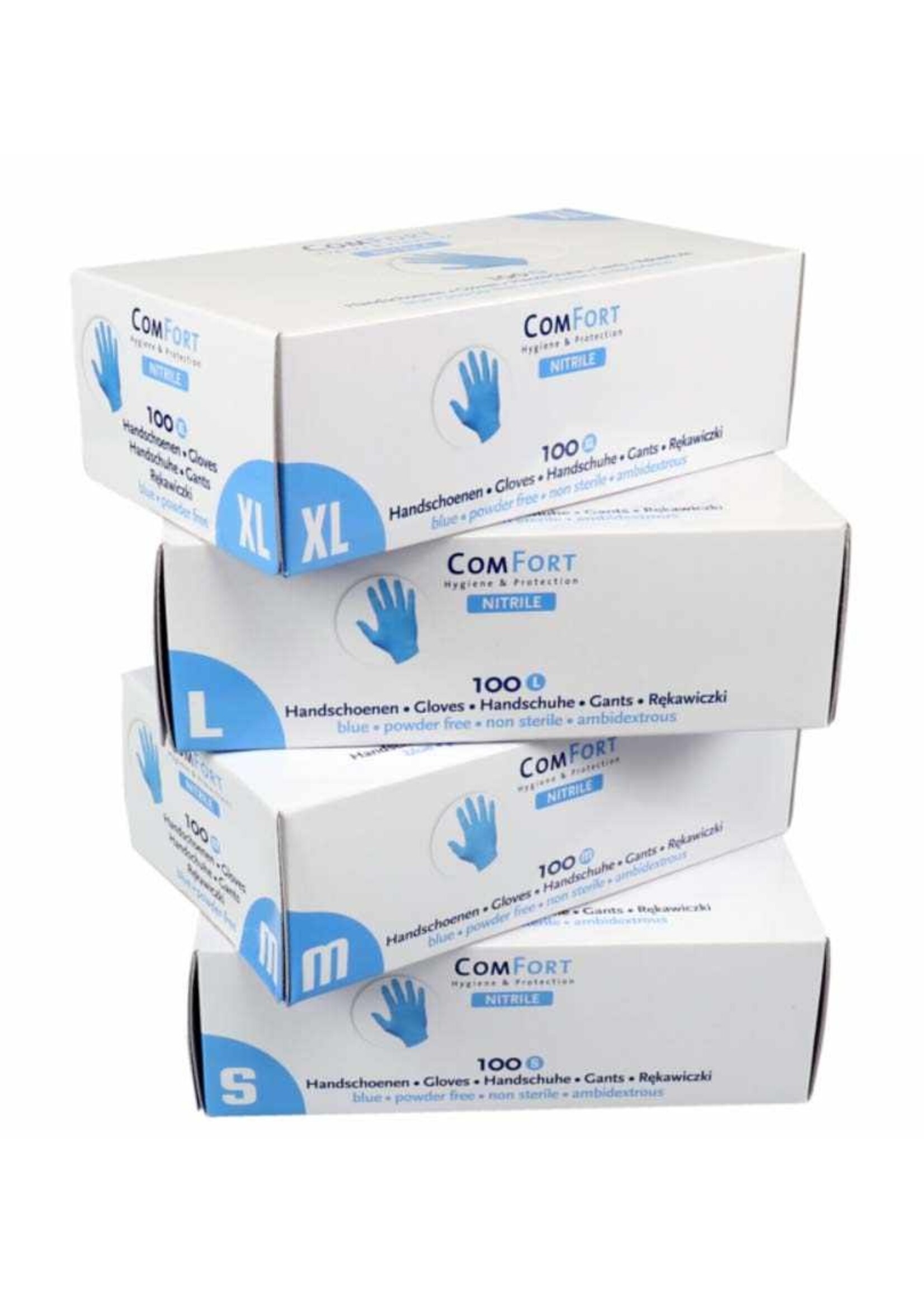 ComFort® ComFort, Gant nitrile, Non-poudré, 3,5 grammes, Bleu (10x100)
