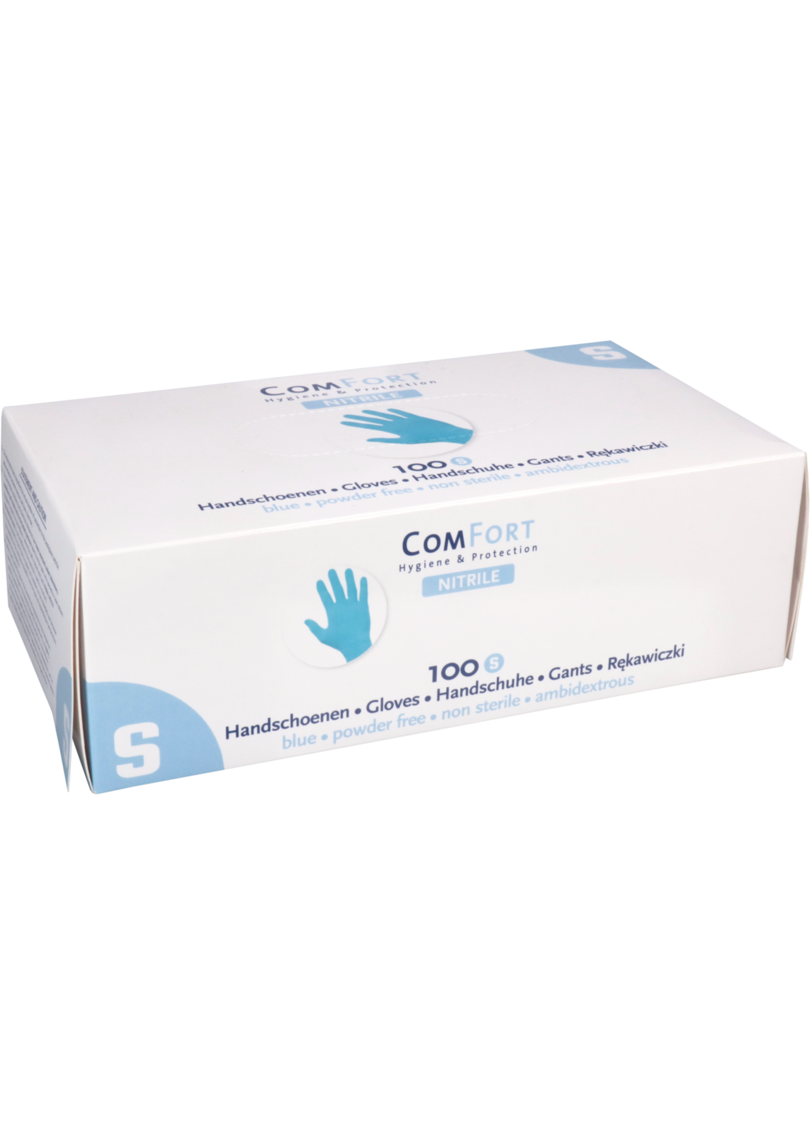 ComFort® ComFort, Gant nitrile, Non-poudré, 3,5 grammes, Bleu (10x100)