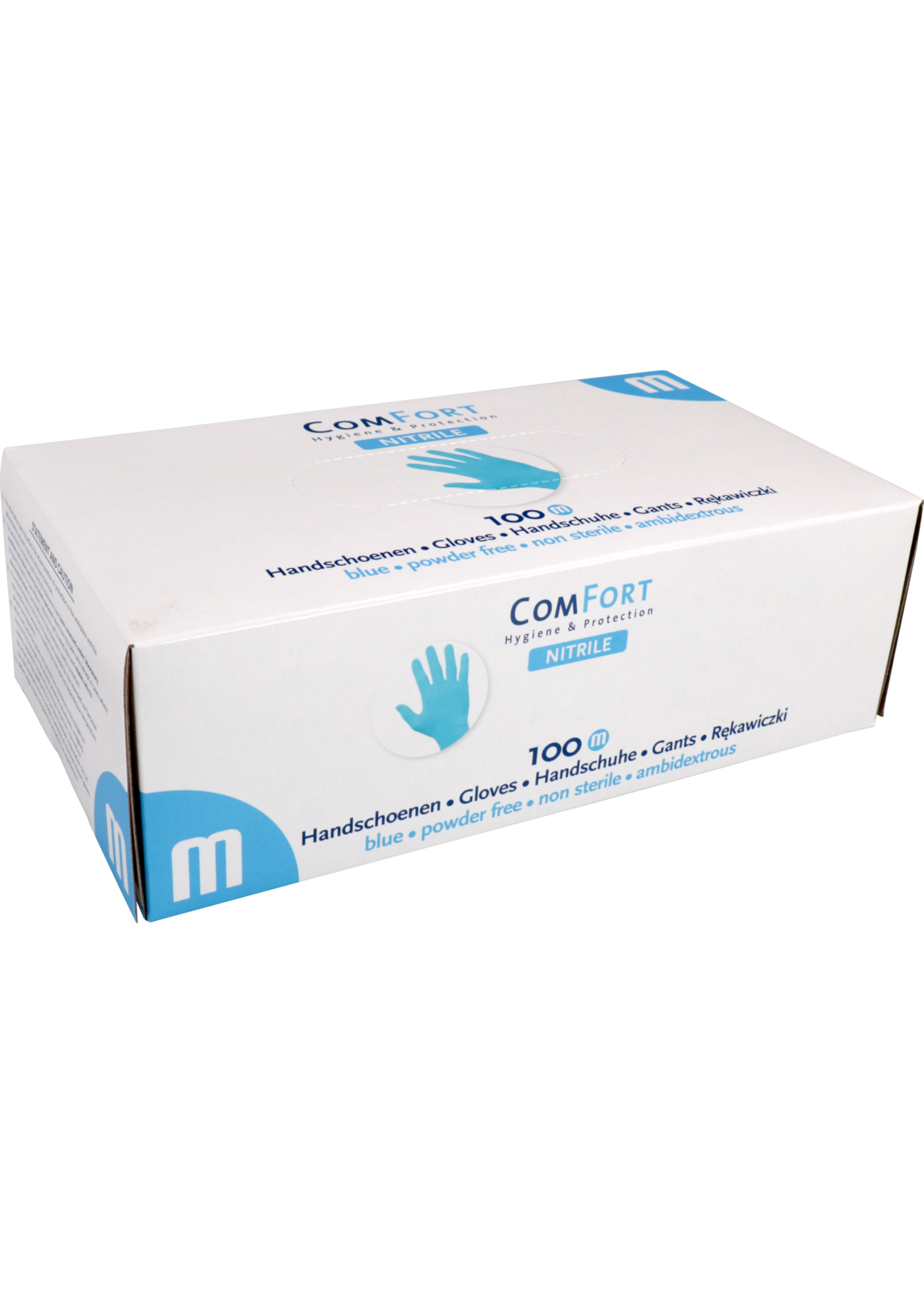 ComFort® ComFort Handschoen, Nitril, Ongepoederd, 3,5 gram, Blauw (10x100)
