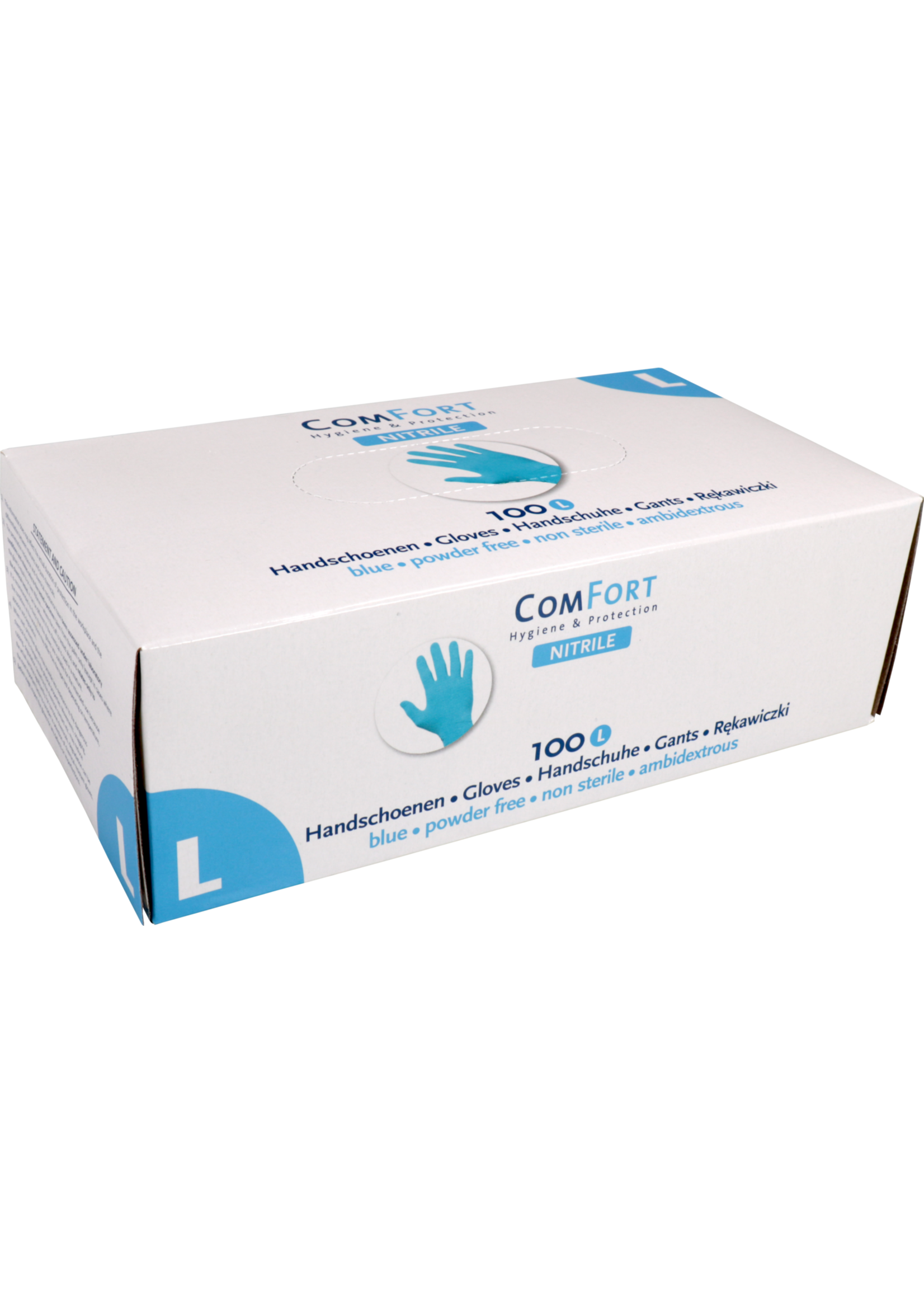 ComFort® ComFort, Gant nitrile, Non-poudré, 3,5 grammes, Bleu (10x100)
