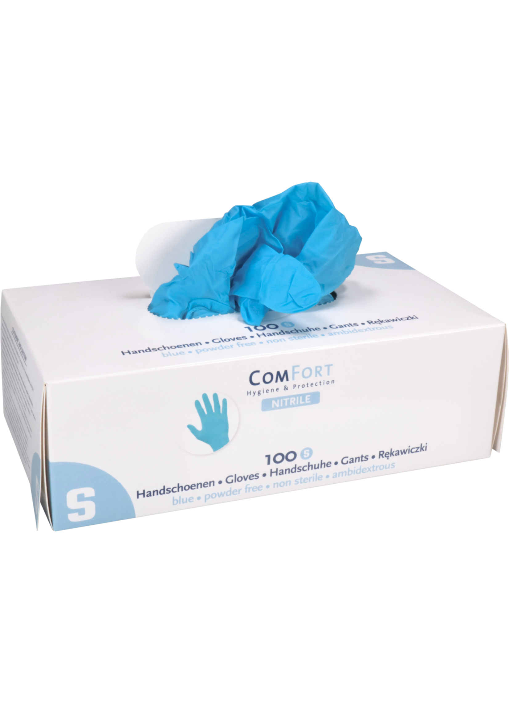ComFort® ComFort Handschoen, Nitril, Ongepoederd, 3,5 gram, Blauw (10x100)