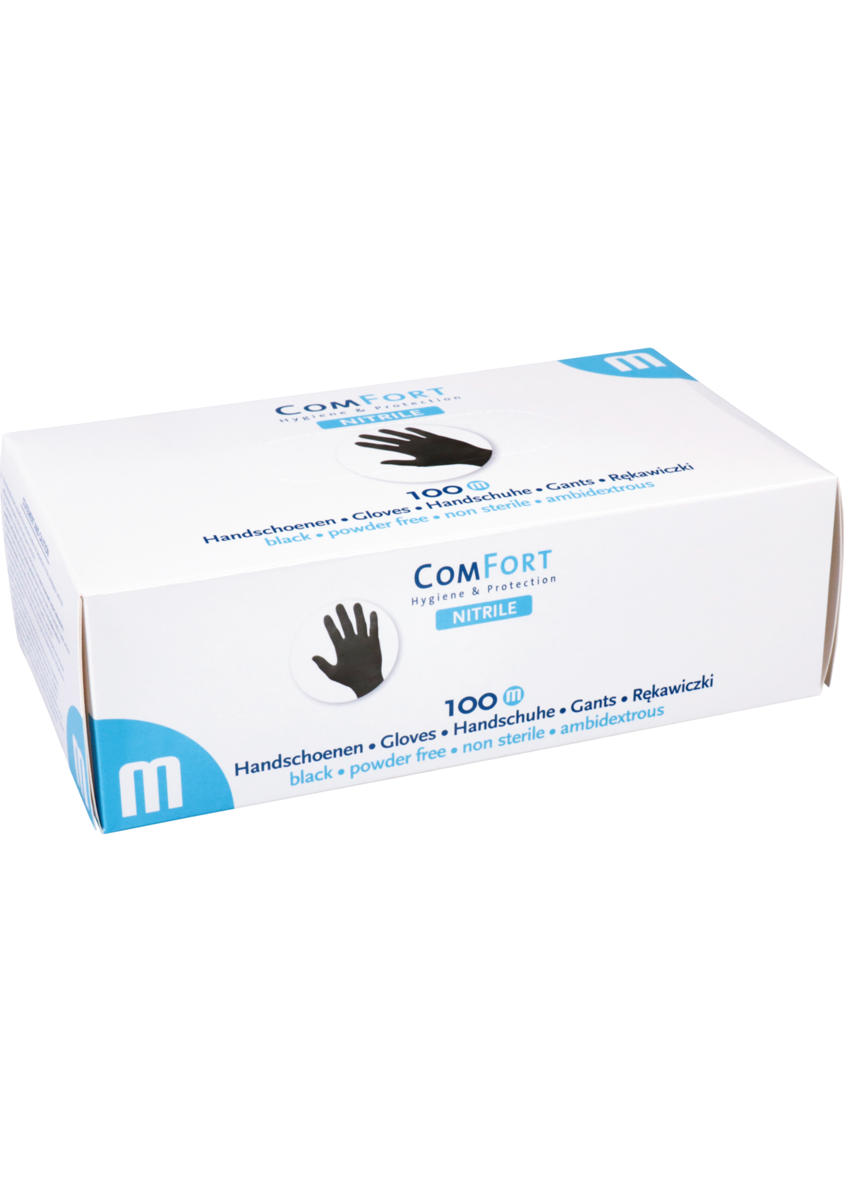 ComFort® ComFort, Nitrilhandschuhe, Puderfrei, 3,5 Gramm, Schwarz (10x100)