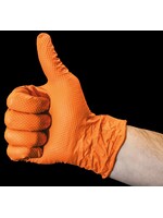 Gants nitrile orange texture à picot TUFFIES Diamond Grip 9,7 grammes (10x50)