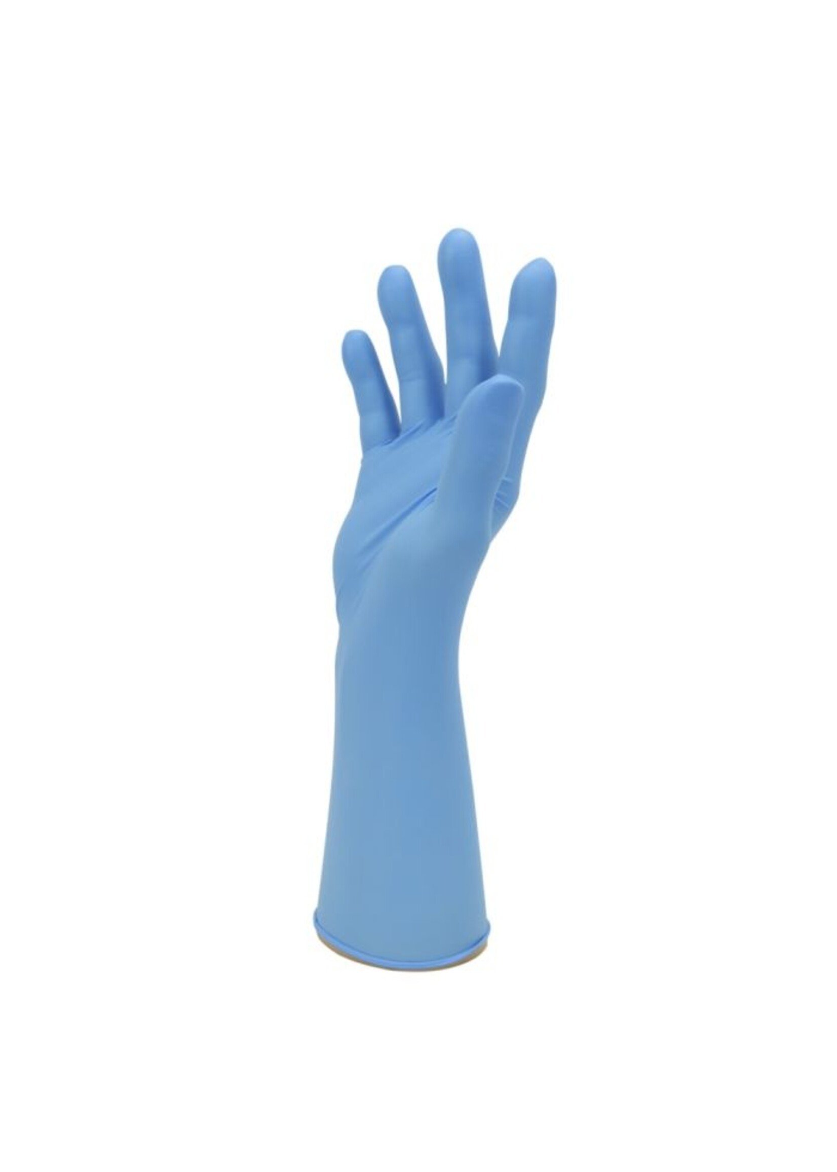 Polyco Healthline NITREX Gants nitrile bleu non-poudré manchette longue PH NITREX EGN08 300 mm 6,5 grammes (10x100) épaisseur ●●●●●