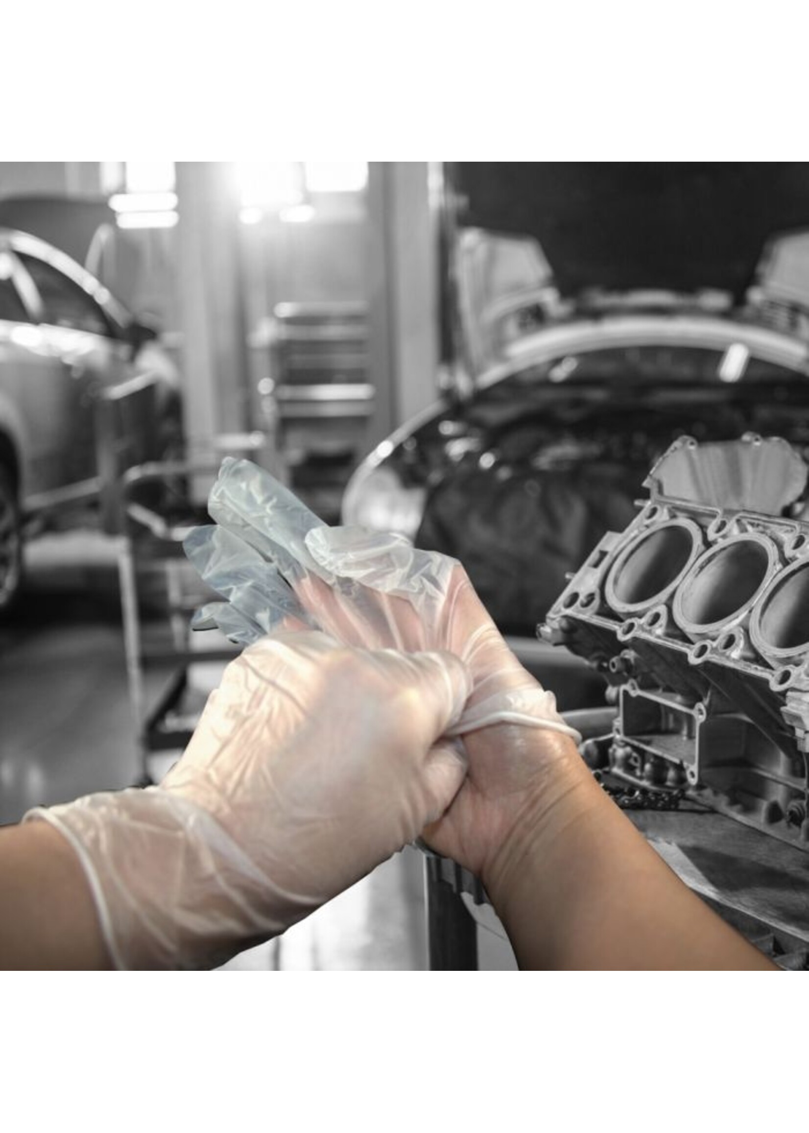 SHIELD Vinylhandschoenen transparant poedervrij PH SHIELD GD09 4 gram (10x100)