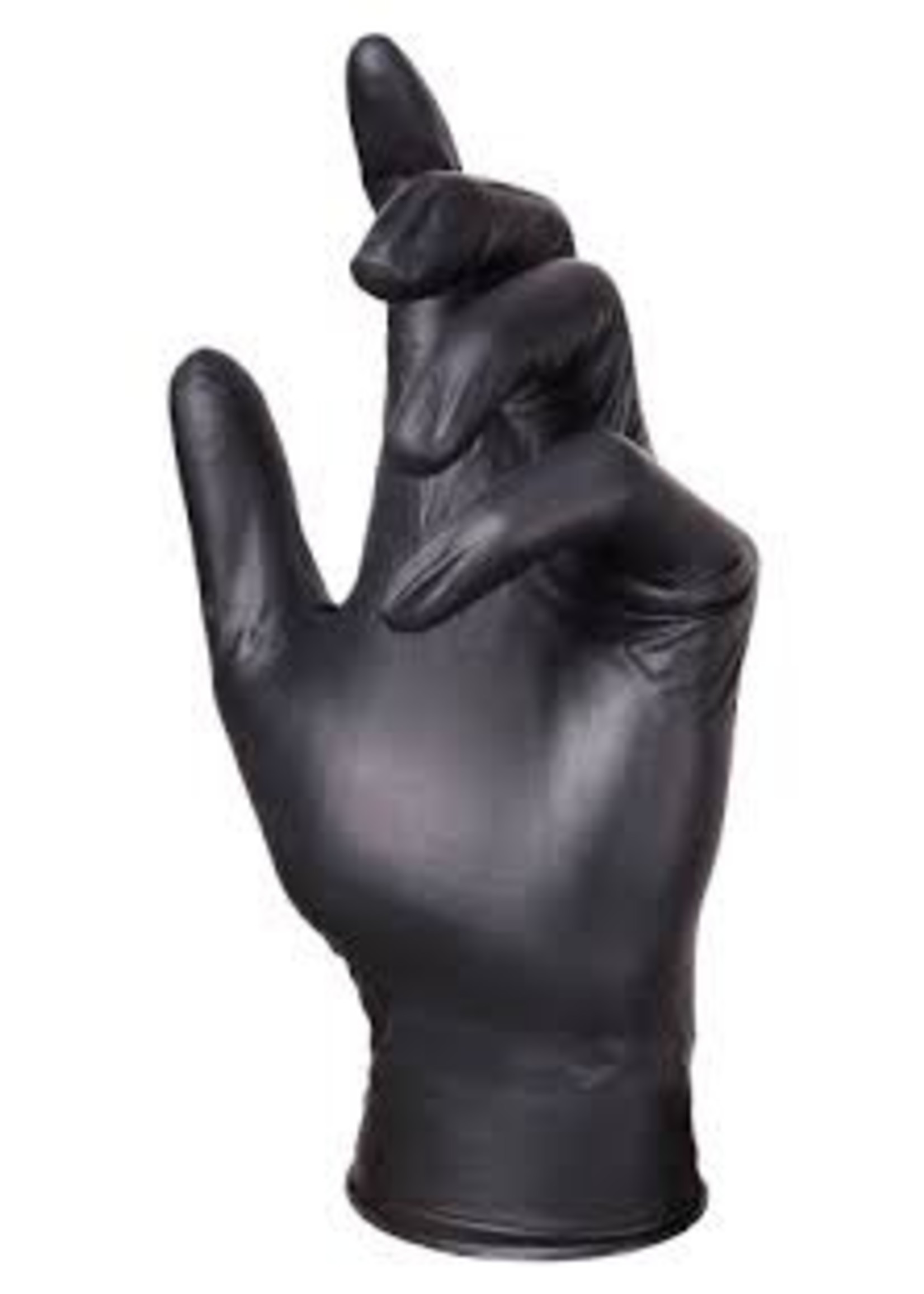 Barber Healthcare EBONY EBONY schwarze Nitrilhandschuhe puderfrei 7 Gramm (10x100): Einweg Nitrilhandschuhe extra dick erhältlich in XS-S-M-L-XL