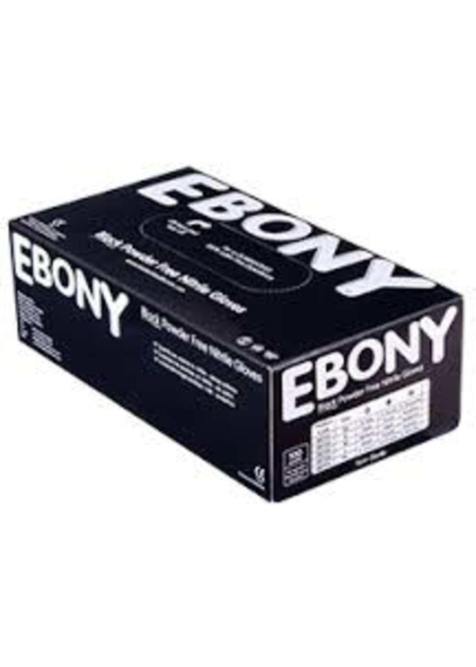 Barber Healthcare EBONY EBONY schwarze Nitrilhandschuhe puderfrei 7 Gramm (10x100): Einweg Nitrilhandschuhe extra dick erhältlich in XS-S-M-L-XL