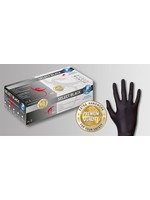 Unigloves Zwarte latex handschoenen Unigloves Select Black (10x100)
