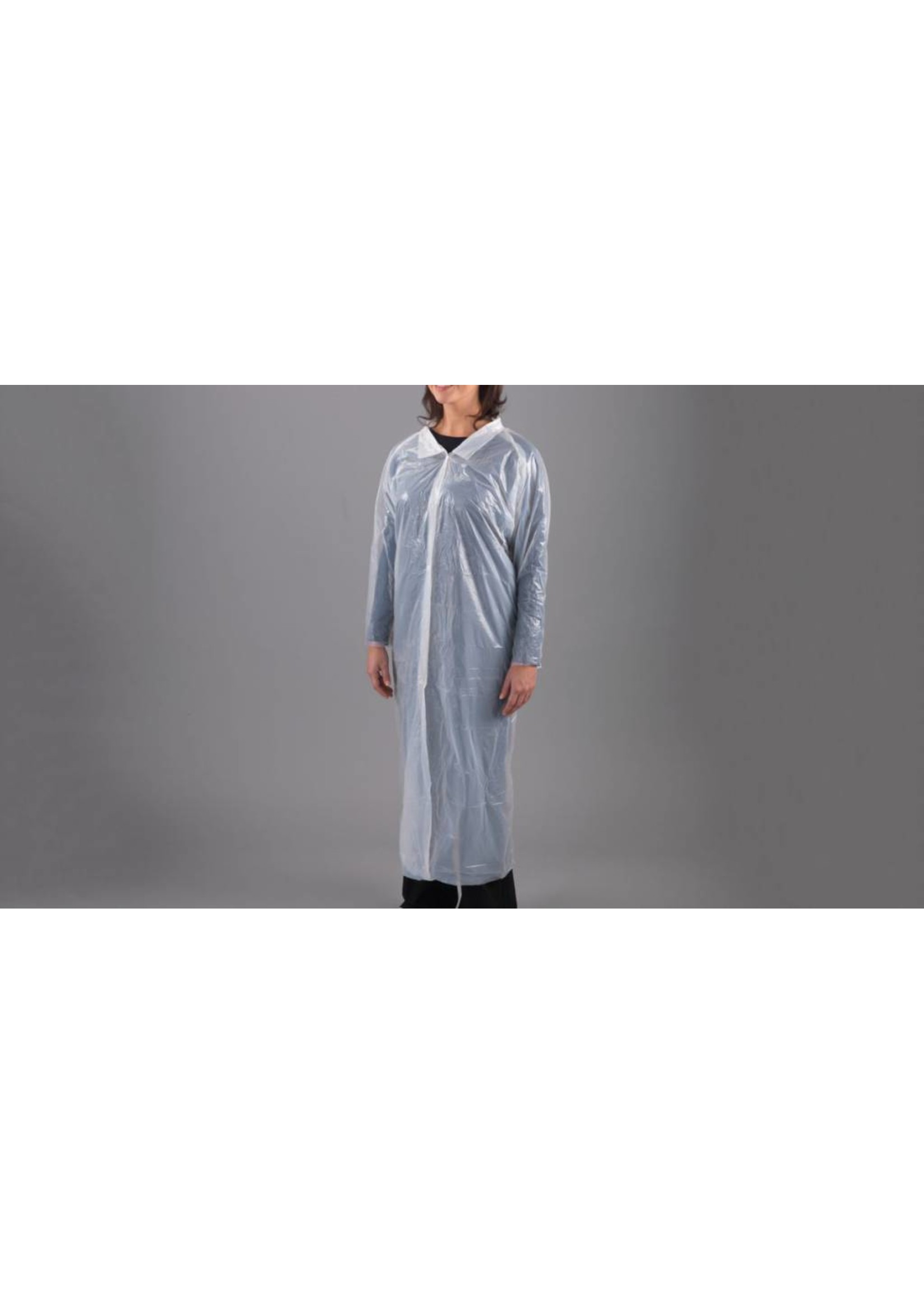 PH Polyco Healthline DESTOCKAGE: Blouse visiteur jetable PE  poly-ethylene transparente SHIELD DC01 (240 pcs)   -65%