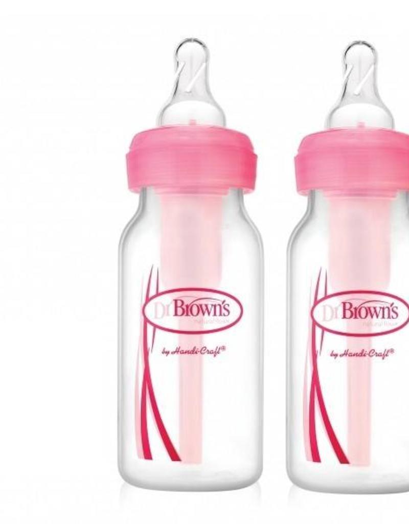 kleermaker jukbeen Vooroordeel Dr. Brown's Options flessen roze 2 set | MoM&e BorstkolfWinkel -  BorstkolfWinkel