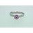 ring met roze zirkonia