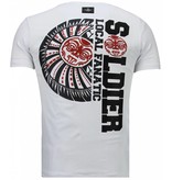 Local Fanatic The Rock Rhinestone - Herr T Shirt - 5763W - Vit Local Fanatic The Rock Rhinestone - Herr T Shirt - 5763W - Vit