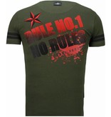 Local Fanatic Fighter Rhinestone - T Shirt Herr - 5759G - Grön