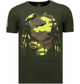 Local Fanatic Predator Rhinestone - Herr T Shirt - 5757G - Grön