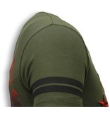 Local Fanatic Fighter Rhinestone - T Shirt Herr - 5759G - Grön