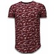 Camouflage  Long Fit Army Pattern - Herr T Shirt - SW330BR - Bordeaux