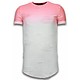 Flare Effect Long Fit Dual Colored - T Shirt Herr - T09165R - Ros