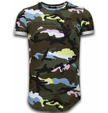 Uniplay Camouflage Long Fit Shirt Army - T Shirt Herr - UP-T127P - Ros Uniplay Camouflage Long Fit Shirt Army - T Shirt Herr - UP-T127P - Ros