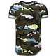Camouflage Long Fit Shirt Army - T Shirt Herr - UP-T127P - Ros