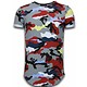 Camouflage Long Fit Shirt Army - Herr T Shirt - UP-T127P - Bordeaux