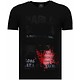 Pablo Escobar Narcos Rhinestone - Man T Shirt  - 5782Z - Svart