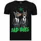 Bad Boys Pinscher Rhinestone - Man T Shirt - 5774Z - Svart