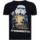 Stormbitch Rhinestone -Man T Shirt - 5770N - Blå