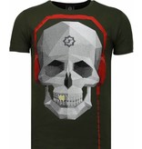 Local Fanatic Skull Bring The Beat - T Shirt Herr - 5779G - Grön