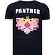 Panther For A Cougar Rhinestone - Man T shirt - 5780B - Blå
