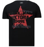 Local Fanatic Che Guevara Comandante Rhinestone - Man T Shirt - 5781Z - Svart