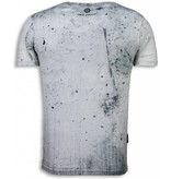 Local Fanatic Wanted Gothams Hero - Herr T Shirt - 5968 - Grå Local Fanatic Wanted Gothams Hero - Herr T Shirt - 5968 - Grå