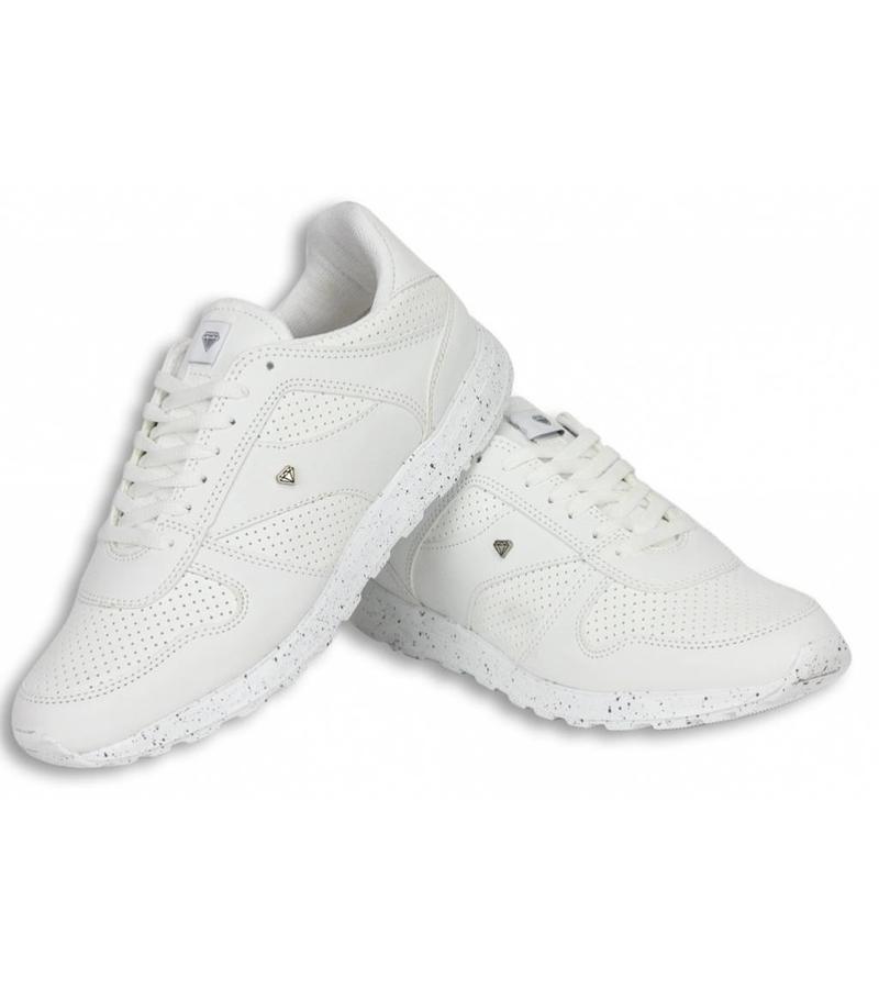 Cash Money Sommarskor Man - Herr Sneakers Low Runners - Vit