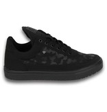 Cash Money Svarta Inneskor - Herr Sneakers Low Camouflage Side - Svart