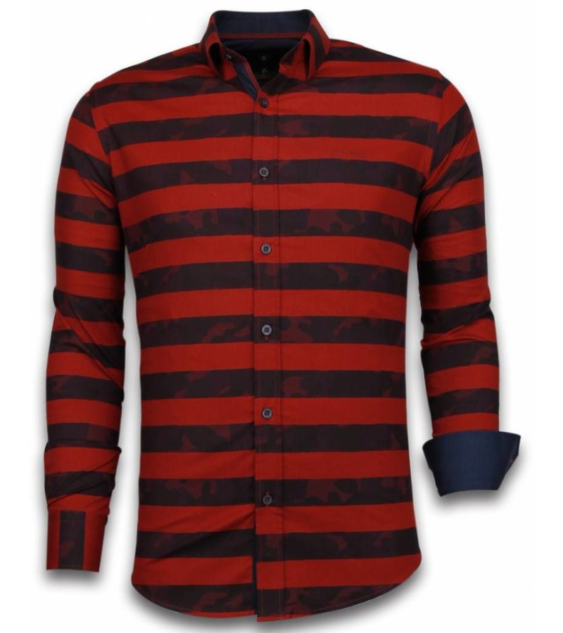 Gentile Bellini Tuffa skjortor herr - Trendiga kläder män - 2036 - Röd
