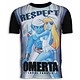 Respect Omerta Rhinestone - Herr T Shirt - 6166 - Svart