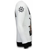 Local Fanatic Popeye The Sailor Man - Herr Tröja - 6081W - Vit Local Fanatic Popeye The Sailor Man - Herr Tröja - 6081W - Vit