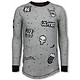 Longfit Patches Rockstar - Sweater Herr - LF-103/2G - Grå
