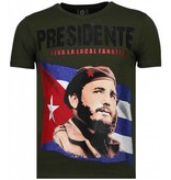 Local Fanatic Presidente Rhinestone - Herr T Shirt - 5900G - Grön Local Fanatic Presidente Rhinestone - Herr T Shirt - 5900G - Grön
