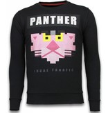 Local Fanatic Pink Panther Rhinestone Sweater - Tröja Herr - 5915Z - Svart