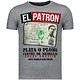 El Patron Narcos Billionaire - T shirt Herr - 5783G - Grå