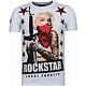 Marilyn Rockstar Rhinestone - Herr T Shirt - 6005W - Vit