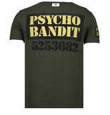 Local Fanatic Bad Dog Rhinestone - T shirt Herr - 13-6207K - Khaki